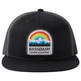 thumbnail image 5 of BASSDASH Flat Brim Trucker Cap Adjustable Snapback Hat Mesh Back For Men Women, 5 of 6