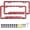Red Brick, variant on Red License Plate Frames, 2 Pack Car Plate Holder, License Plate Frames Red Checkered Car Accessories for Women Men, Rustproof & Weatherproof Universal US Standard Fit with Mounting Kit