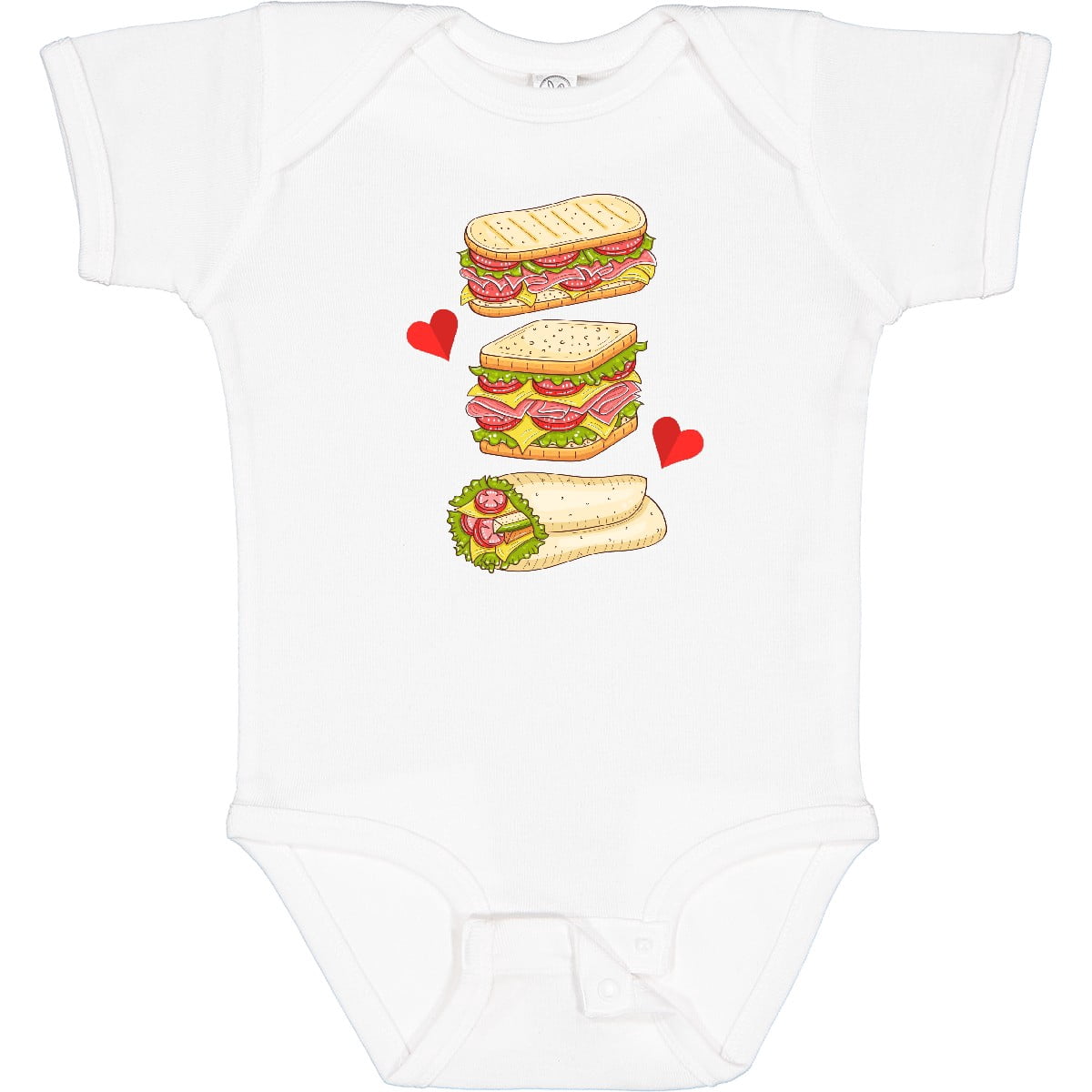 Inktastic Sandwich Lover Deli Food Boys or Girls Baby Bodysuit