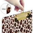 thumbnail image 3 of FMSHPON Houndstooth PatternLeopard Print Clipboard Hardboard Wood Nursing Clip Board and Pull for Standard A4 Letter 13x9 inches, 3 of 7