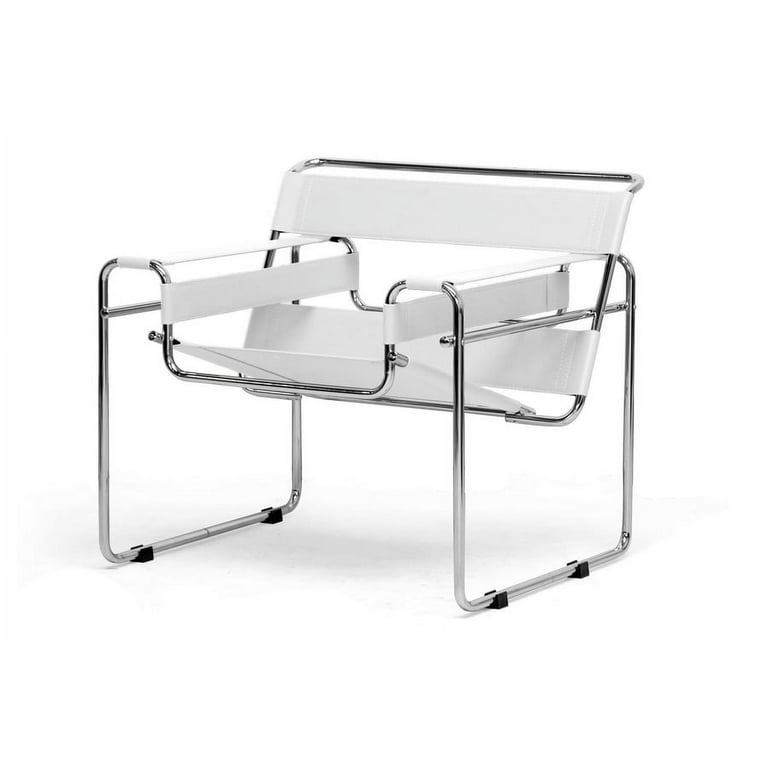 Baxton Studio Jericho Cream Leather Mid-Century Modern Accent Chair Baxton Studio Jericho Cream Leather Mid-Century Modern Accent Chair