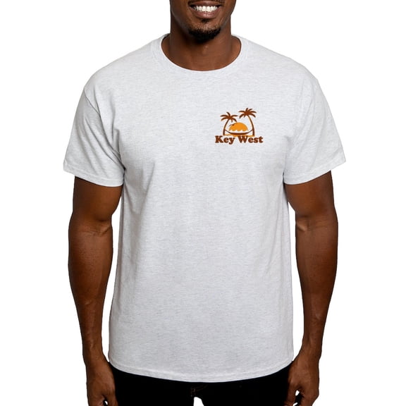 CafePress - Key West Palm Trees Design. Light T Shirt - Men's Classic Graphic T-Shirt