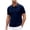 Navy-top, variant on Hfnxid Men's Golf Shirts Solid Color Collar Top Button Up Business Short Sleeve Shirt Lightweight Casual Tops Black L