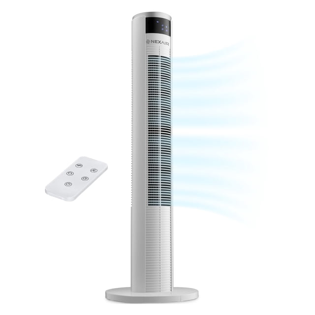 Ventilador de torre Nexair oscilante de 36 pulgadas y 3 velocidades con control remoto