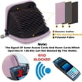thumbnail image 2 of Credit Card Holder Blocking Credit Card Wallet 20 Slots Genuine Leather Small Card Case for Women or Men Accordion Wallet with Zipper(Purple), 2 of 6
