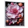 thumbnail image 2 of Designart "Serenity of Pink Roses" Floral Floater Framed Canvas Print, 2 of 7