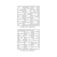 thumbnail image 1 of Plantilla de letras 20 piezas Bling Bling Plantillas de alfabeto huecas, 1 of 12