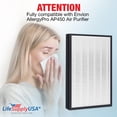 thumbnail image 4 of AP450 True HEPA Filter Replacement Compatible with Envion AllergyPro AP450 Allergy Pro AP 450 Air Purifiers by LifeSupplyUSA, 4 of 5