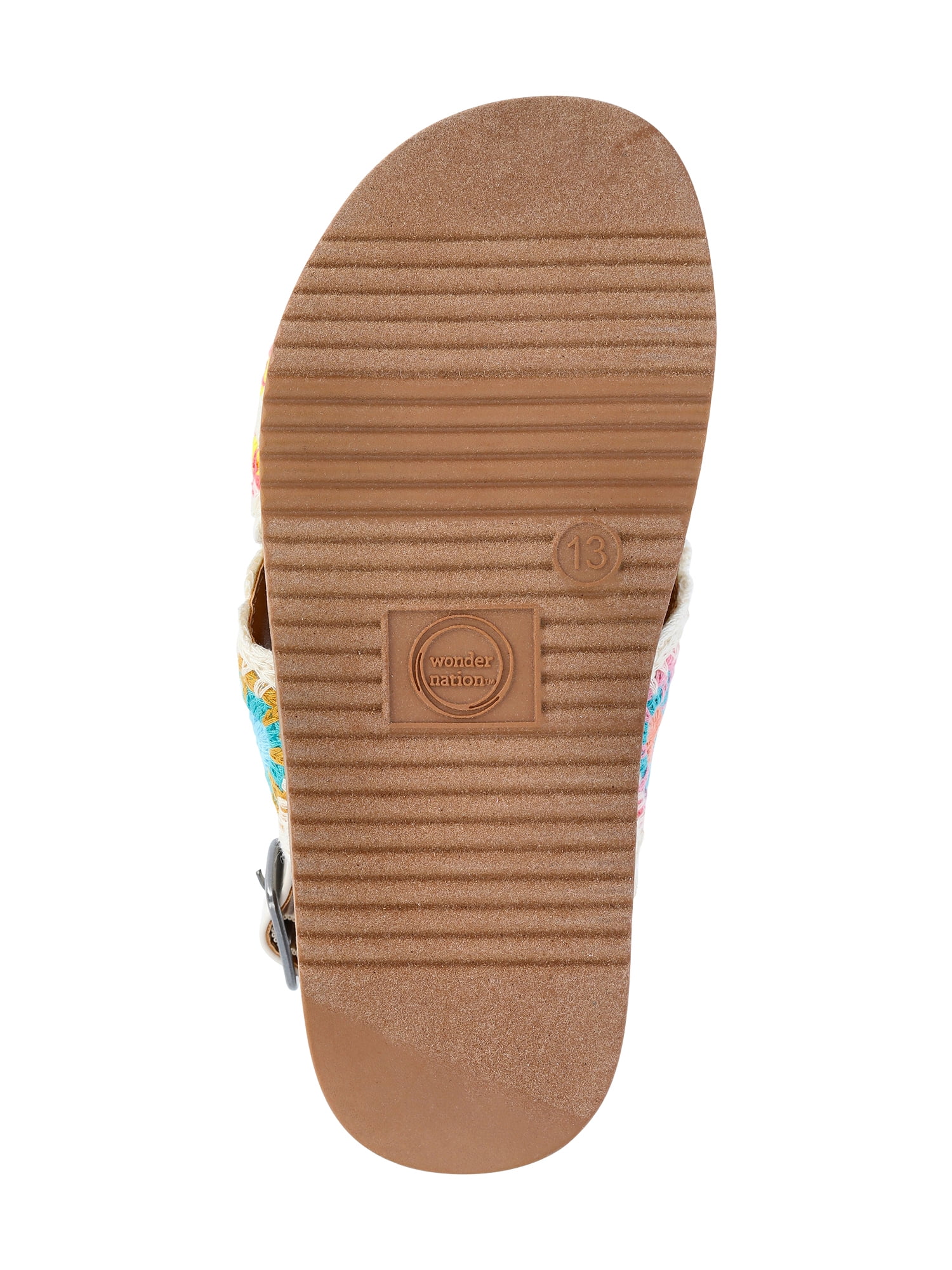 Wonder Nation Little and Big Girls Crossover Sandals