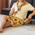 thumbnail image 5 of Sikiie Colorful Bohemian Sunflower Mens Pajama Shorts, Lightweight Lounge Pant with Pockets Soft Sleep Pj Shorts for Men3X-Large, 5 of 6