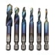 thumbnail image 2 of Juego brocas para taladro combinado HSS M3-M10 6 piezas Broca metal con vástago hexagonal (azul), 2 of 9