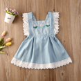 thumbnail image 2 of Toddler Infant Baby Girl Clothes Lace Ruffles Princess Dress Summer Beach Floral Dresses Sundress, 2 of 5