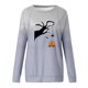 thumbnail image 1 of Sudadera de cuello redondo de Color degradado con estampado de araña de árbol divertido de Halloween para mujer Top de manga larga Fridja fjkfkj805, 1 of 4