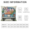 thumbnail image 5 of Nawypu  Easter Throw Pillow Covers Truck with Bunny Eggs Pillow Covers Decorative Throw Pillows Square Cushion Case Spring Decoration for Home Office Sofa Bed Couch, 5 of 5