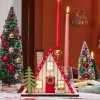Adornos navideños de madera con luces, artesanías de madera, decoración navideña para fiestas, ideales para decorar habitaciones y regalar.