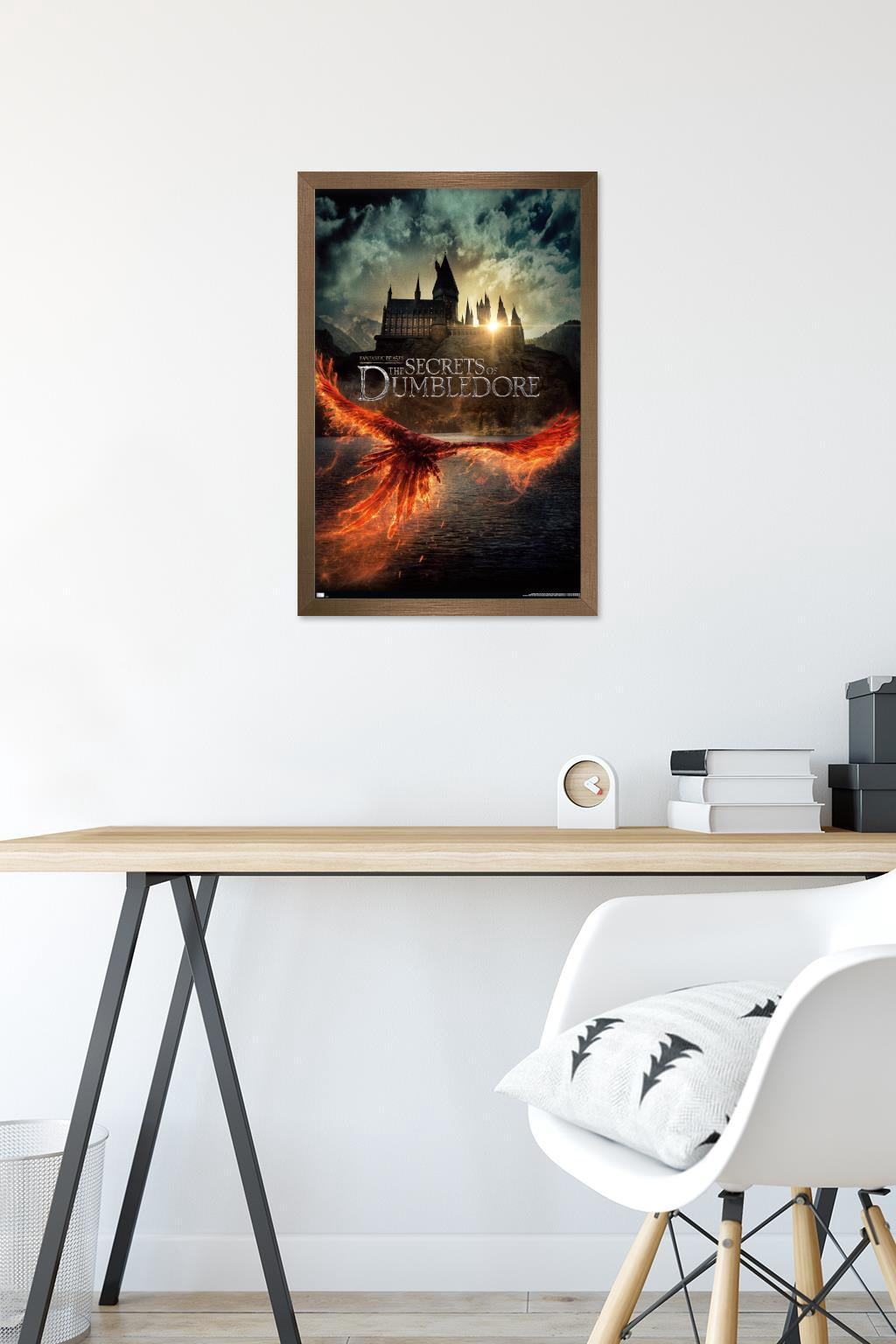 Fantastic Beasts: The Secrets of Dumbledore - Teaser One-Sheet Wall Poster, 14.725" x 22.375" Framed