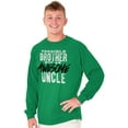 thumbnail image 3 of Terrible Brother Awesome Uncle Men's Long Sleeve Tee T Shirt Brisco Brands 2X, 3 of 6
