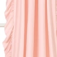 thumbnail image 3 of Lush Decor Reyna - Juego de Paneles de Cortina de Ventana con Volantes, par, 54 Pulgadas de Ancho x 84 Pulgadas de Largo, Color Rosa Rubor, Cortina fluida, Cortinas románticas con Volantes para, 3 of 16