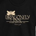 thumbnail image 3 of Gilmore Girls - Dragonfly Inn - Juniors Cropped Graphic T-Shirt, 3 of 5