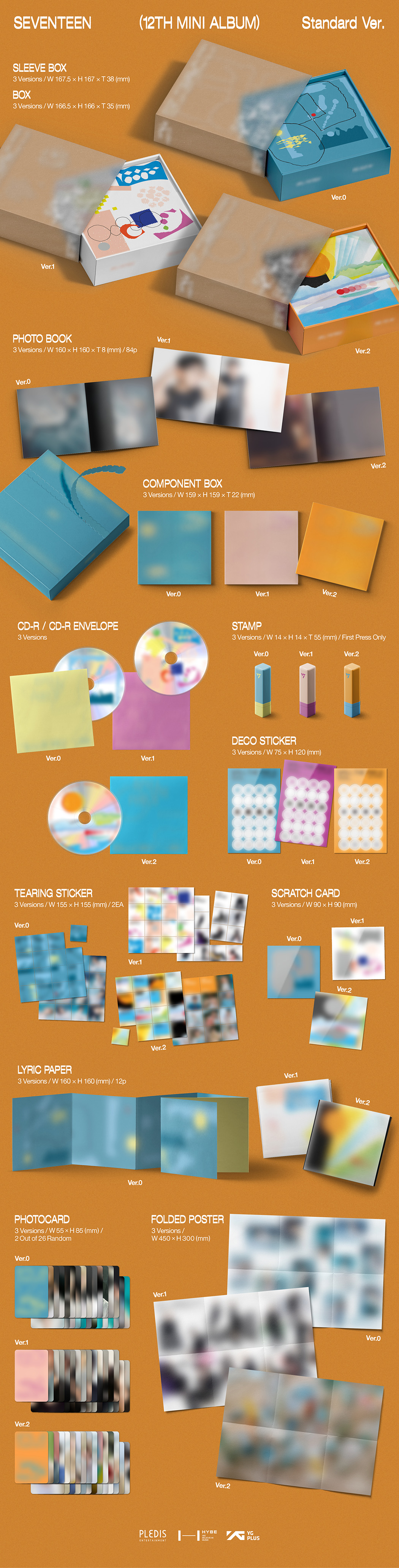 SEVENTEEN - SEVENTEEN 12th Mini Album Ver.0 (Walmart