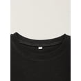thumbnail image 4 of Toddle Girl's Cotton & Grandma Letter Print Short Sleeve T-Shirts, Comfy Breathable Crew Neck Tops, Kid's Clothing, 4 of 7