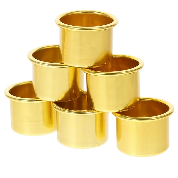 LEORX 30Pcs Aluminum Candle Making Containers Candlestick Holders Bulk for Party Decor
