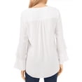 thumbnail image 2 of Vince Camuto womens  Flutter Tunic, XL, White, 2 of 4