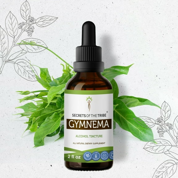 Gymnema Tincture Alcohol Extract, Organic Gymnema (Gymnema Sylvestre) Dried Leaf 2 oz