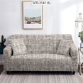 thumbnail image 1 of CHOK 2024 Colorful Abstract Ink Adjustable Sofa Cover Stripes Plaids And Covers Retro Sofa Covers Set Extensible Sofa Cover, 1 of 6