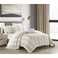 thumbnail image 3 of NY&C Home Desiree 9-Piece Jacquard Comforter Set, King, Beige, 3 of 7