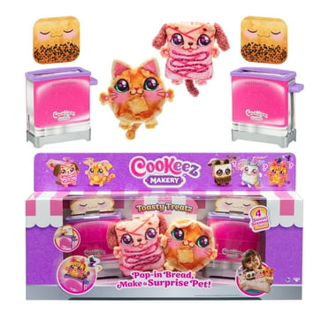 Cookeez Makery Toasty Treatz Toaster Value Plush Pack with Scented Plush, Styles Vary, Ages 5 