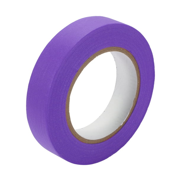 Cinta para Pintores Universal Unique Bargains - Pintura de Auto DIY para Cinta de Enmascarar Sin Residuo - Papel Crepé Morado-1 Pulgada x 54.7 Yardas