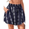 thumbnail image 5 of Women's Ruffle Wide Leg Flowy Clothes High Waist Shorts for Casual Beach Color 3 S, 5 of 10