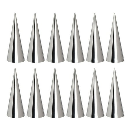 

30Pcs Stainless Steel Croissant Mold Ice Cream Horn Mold Cone Shape Baking Mold