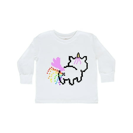 

Inktastic Pixel Unicorn Butt Gift Toddler Boy or Toddler Girl Long Sleeve T-Shirt