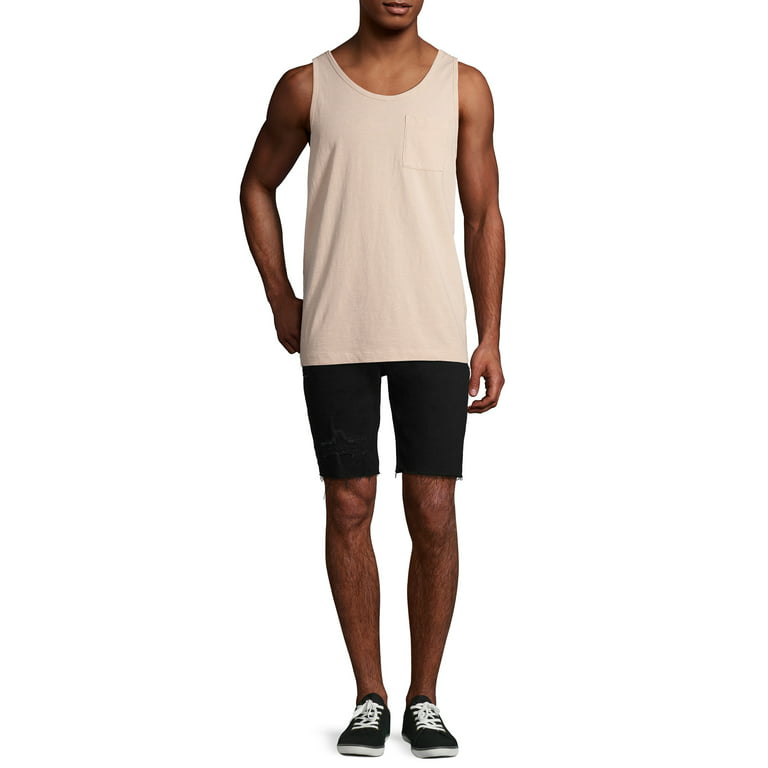 No Boundaries Men's and Big Men's Washed Tank, Available Up to