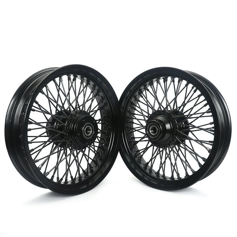 16x3.5 Front Rear Wheels Rim Hub 72 Spokes for Harley Heritage