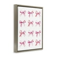 thumbnail image 4 of Stupell Industries Pink Bows Rows Beauty & Fashion Painting Brown Floater Framed Art Print Wall Art, 17 x 21, 4 of 10