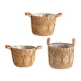 thumbnail image 3 of 3 cestas de paja tejidas para macetas de interior, cubiertas para macetas de balcón Caqui, 3 of 9