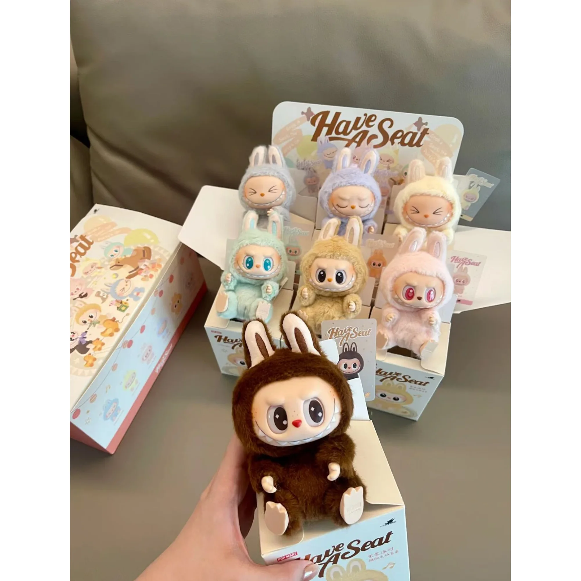 ぬいぐるみ POPMART 2set LABUBU Have A Seat+MACARON ZIZI - LABUBU The Monsters Macaron Have a seat limited 2nd