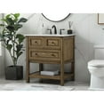 thumbnail image 2 of 30 inch single bathroom vanity in driftwood, 2 of 8