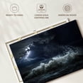 thumbnail image 6 of Elephant Stock Seascape Lightning Storm Wall Art - Horizontal Canvas Wall Art - Living Room Wall Decor - Beach Canvas - Blue And Beige Decor - 48" x 32", 6 of 8