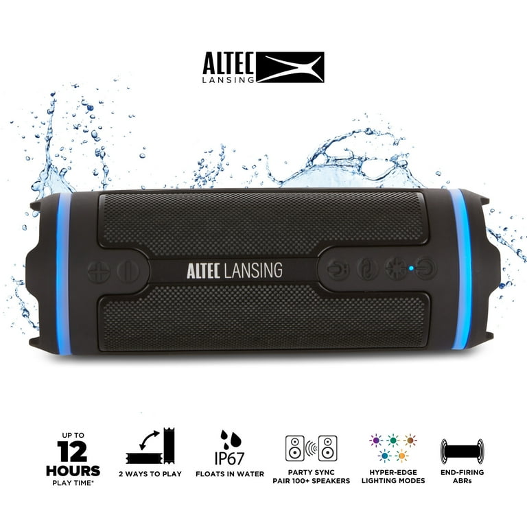 Altec Lansing HydraMOTION 2.0 Wireless Bluetooth Speaker, 16H
