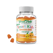 Greenfield Nutritions - Halal Omega with DHA for Kids - Support Brain Development-Gelatin Free-Non-GMO and Gluten Free, 60 Gummies