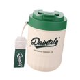 thumbnail image 4 of Taza de café aislada, taza de agua fría con tapa, vaso de viaje con aislamiento al vacío, taza para beber en el automóvil para acampar en invierno, y verde, 4 of 8