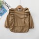 thumbnail image 1 of Monos para niños, ropa de comer con alas de manga larga, ropa de bebé retro, ropa de alimentación impermeable y antisuciedad de PU suave para bebés, 1 of 6
