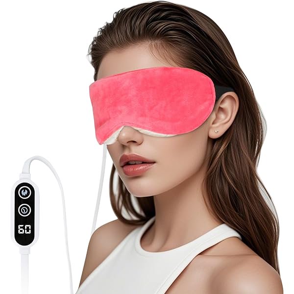 wonima11 Aurya Heated Eye Mask for Dry Eyes, Warm Eye Compress Mask with Temp & Timer Setting, Eye Heating Pad for Blepharitis, MGD, Migraine, Stye, Chalazion Alleviation, Medium (8.85×3.35 in)