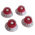 thumbnail image 3 of Shisuyan 4PCS/Set Round Guitar Knobs Volume Tone Control Knobs Rotary Knobs Epiphone Style Electric Guitar Parts Replacement GD27 (Red), 3 of 9