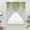 Green Grey, variant on Sage Green Swag Curtains for Kitchen/Bedroom/Living Room, Summer Botanical Leaves Watercolor Scalloped Curtains 63 Inch Long, Rod Pocket Window Swag Topper Curtains Valances 2 Panels Set 36"x63"