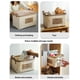 thumbnail image 4 of onlyliua para El Hogar Bolsas de Almacenamiento de Tela Plegables con Asas Cajas de Almacenamiento Cestas de Almacenamiento Organizar Juguetes Estantes de Libros Cestas de Almacenamiento de Armario H, 4 of 7